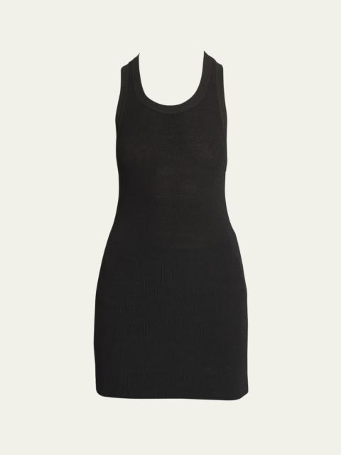 Proenza Schouler Matte Viscose Ribbed Knit Tank Top