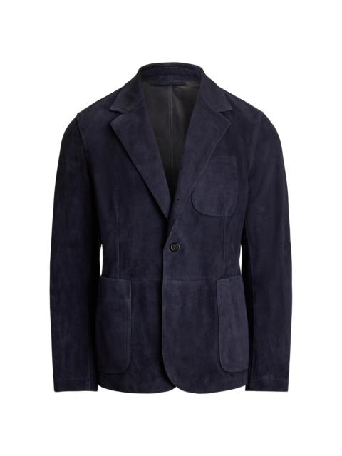 Ralph Lauren Men's Hand-Tailored Suede Sport Coat - Navy