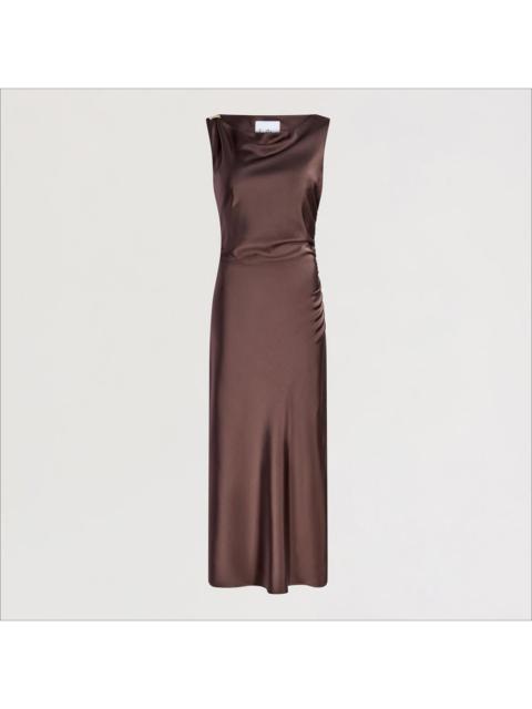 Sam Edelman Ruched Satin Maxi Dress
