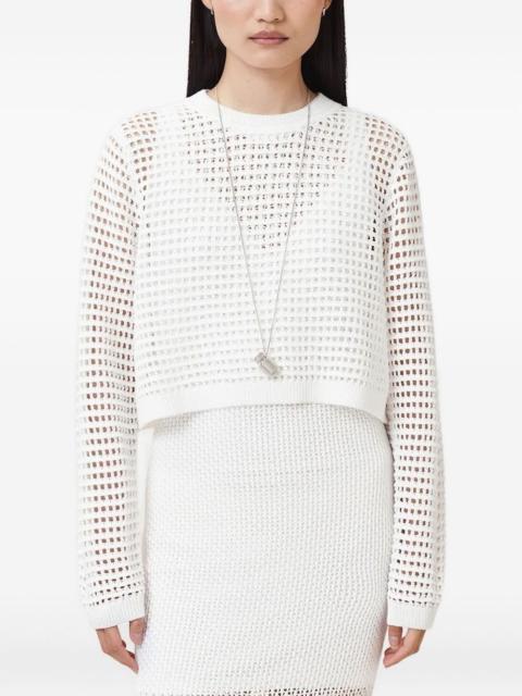 ALLSAINTS Miro mesh-knit midi dress