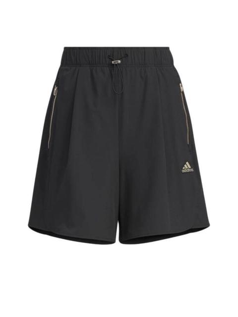 adidas (WMNS) adidas Modern Tech Shorts Asia Sizing 'Black Yellow' JI9801