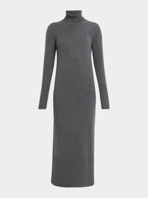 MICHAEL KORS COLLECTION Long-Sleeve Turtleneck Wool Dress