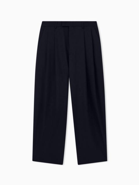 GIORGIO ARMANI TROUSER OVERSIZED IN VIRGIN WOOL CREPE