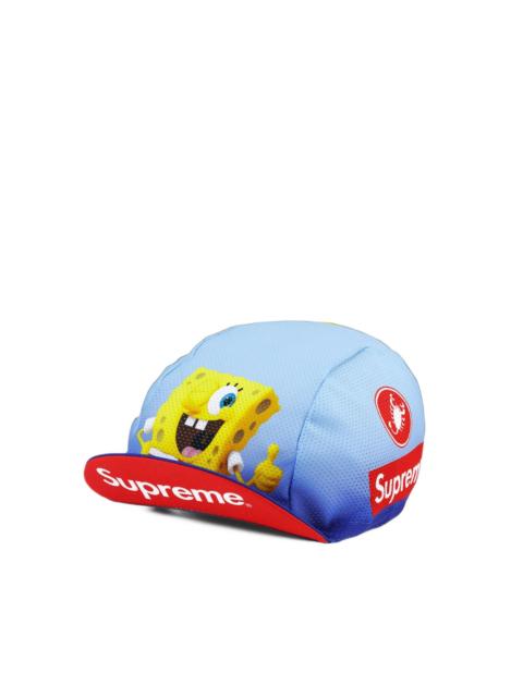 Supreme x SpongeBob SquarePants x Castelli logo-print cycling cap
