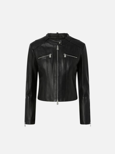ベスト・ジレ PINKO FW25 Jackets (105107 A2WNL74) Pinko Graffetta shiny nylon sleeveless jacket for women