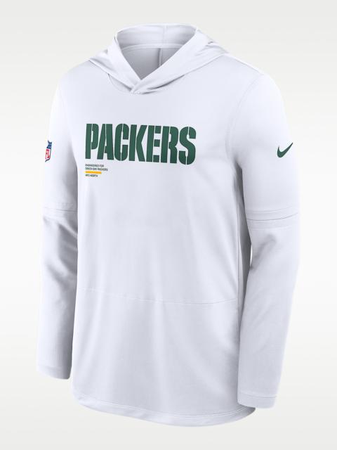 Green Bay Packers Pure Fury Sideline Men's Nike Dri-FIT NFL Long-Sleeve Hooded Top