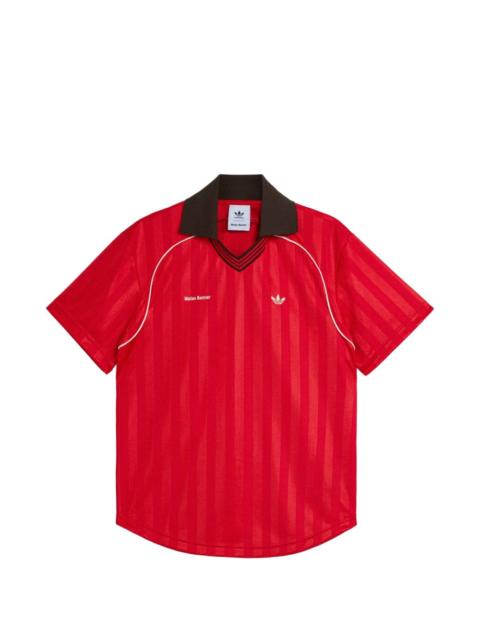 WALES BONNER x Adidas striped V-neck T-shirt