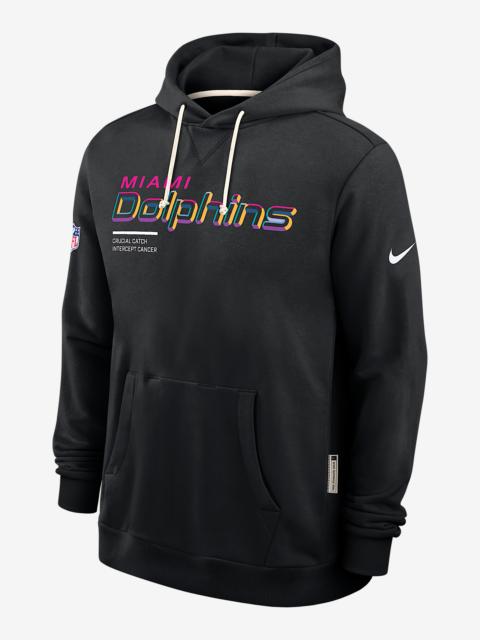 Nike Miami Dolphins Crucial Catch Sideline Men's Nike Dri-FIT NFL Pullover Hoodie
