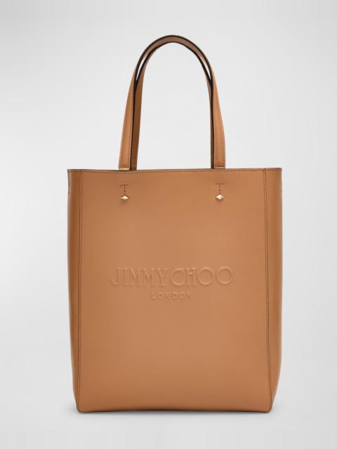 Lenny North-South Leather Tote Bag