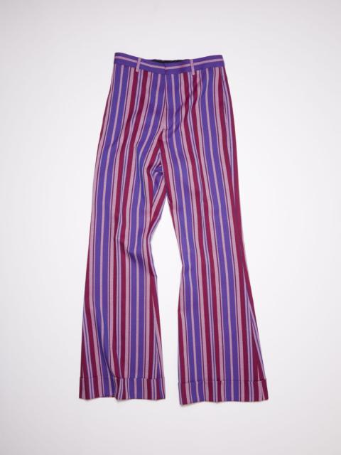 Acne Studios Flared trousers - Red/purple