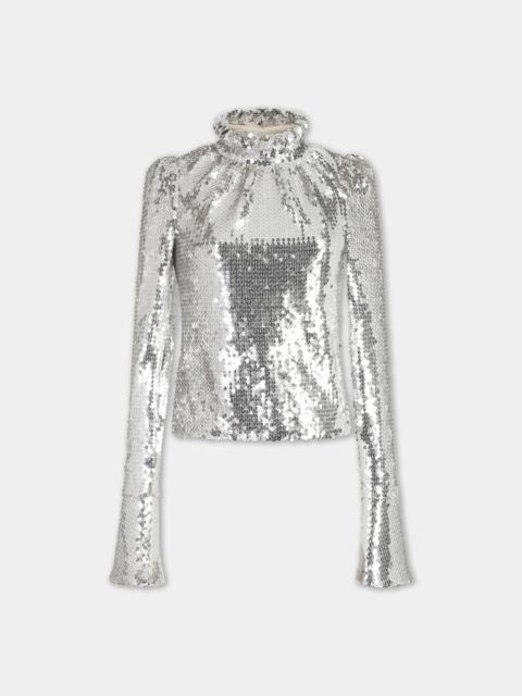 Paco Rabanne SILVER SEQUIN TOP