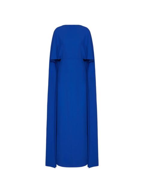 Valentino cape-style silk gown