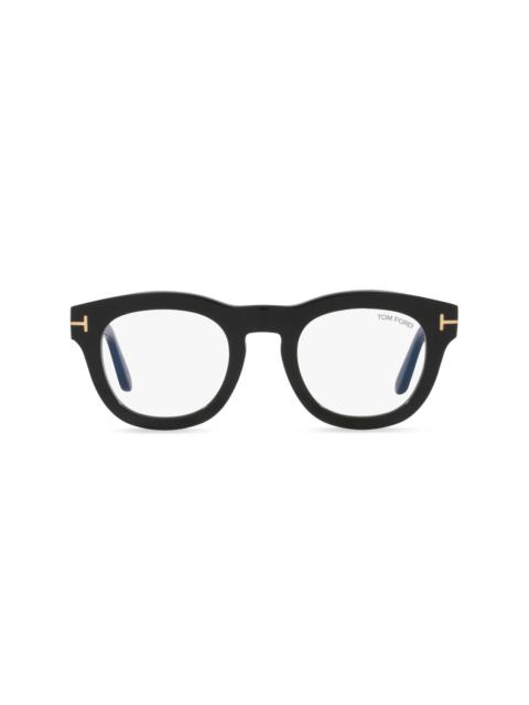 TOM FORD logo-plaque square-frame glasses
