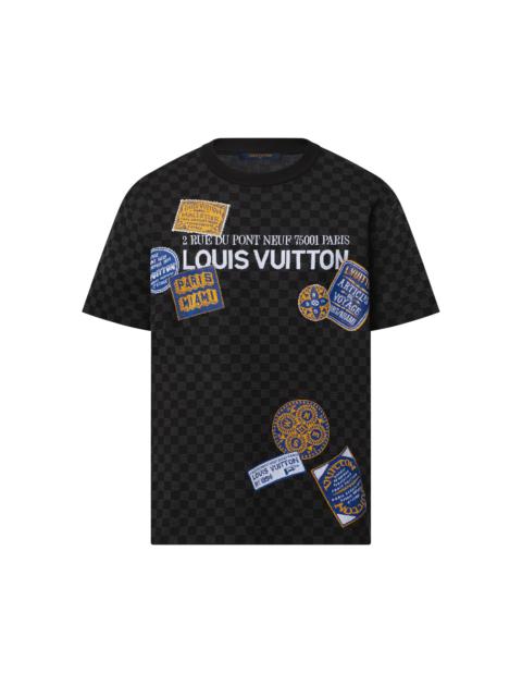 Louis Vuitton Damier Short-Sleeved Signature Crewneck