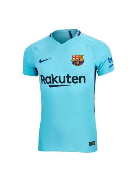 Nike Nike FC Barcelona 17/18 Authentic Away Jersey 'Blue' 847189-484