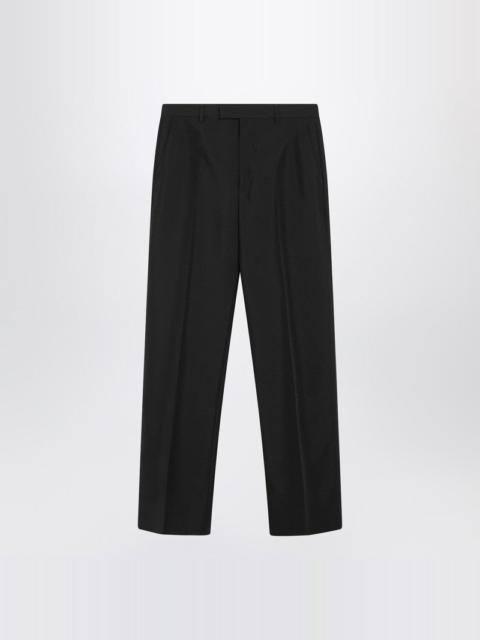 Gucci Black Trousers In Technical Panama Men