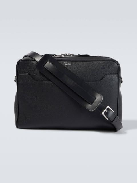 TOM FORD Buckley leather messenger bag