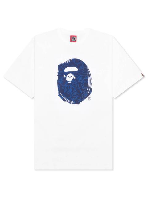 BAPE 30TH ANNIVERSARY TEE #1 M - WHITE/NAVY