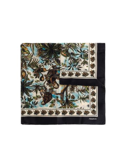 DSQUARED2 graphic-print silk scarf