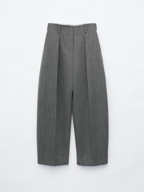 & Other Stories Wool Barrel-Leg Trousers