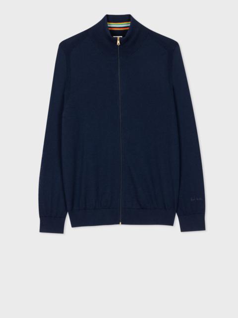 Paul Smith Merino Wool Full Zip Cardigan