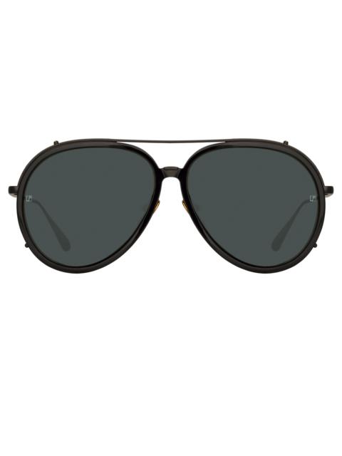 MAVERICK AVIATOR SUNGLASSES IN NICKEL