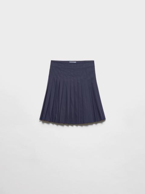 Prada Pleated poplin skirt