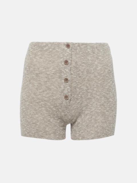 MAGDA BUTRYM Knitted linen and cotton shorts