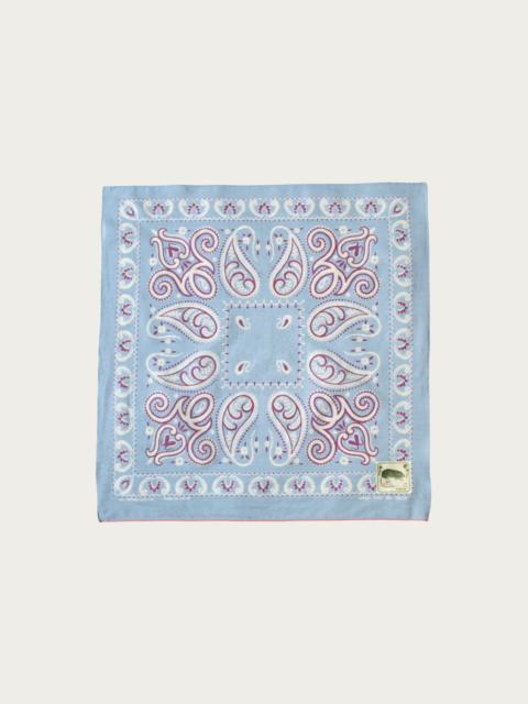 Kapital Fastcolor Selvedge Bandanna (SAMBO Paisely) 20x20 - Sax