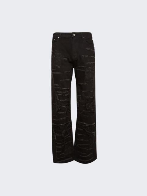 Ultra Flare Windowed Jeans Coal