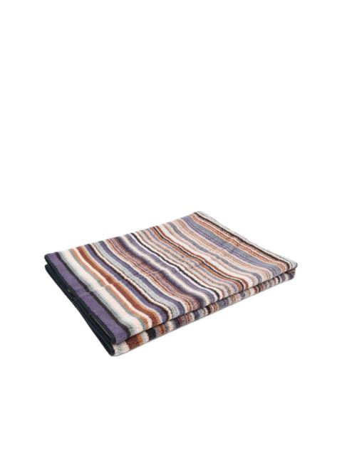 stripe-print bath mat