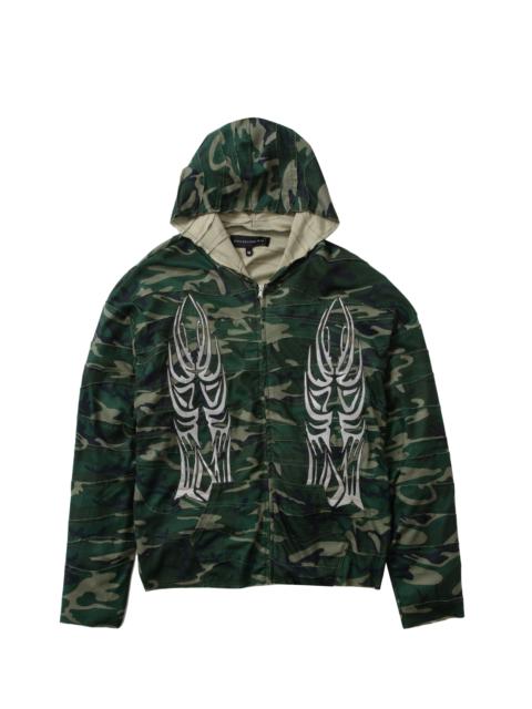 WHO DECIDES WAR WINGED WAVELENGTH CAMO ZIP UP HOODIE