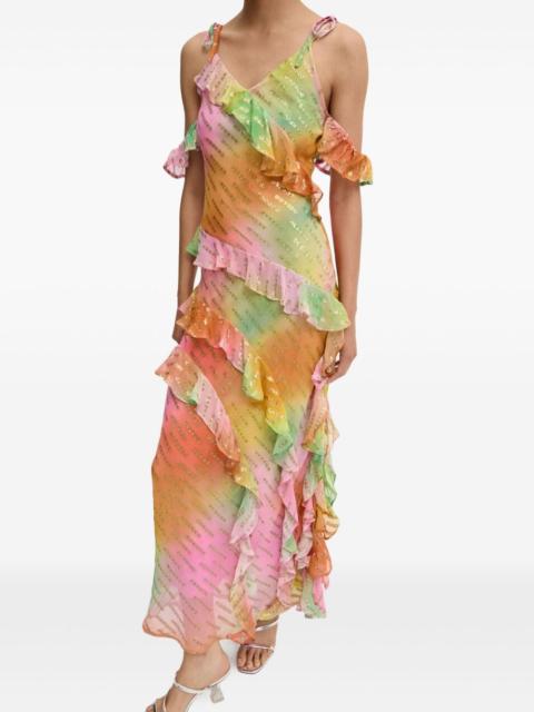 Never Fully Dressed Faro sequin-embellished ruffled dress