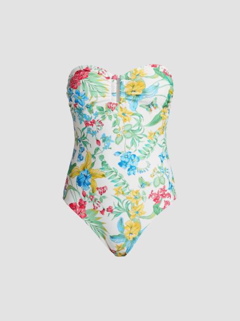 KOBI HALPERIN Women's Queen Floral One-Piece Swimsuit - Ivory Multi