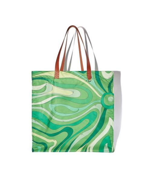 oversize Marmo-print tote bag