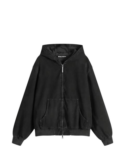 Palm Angels zip-up hooded jacket