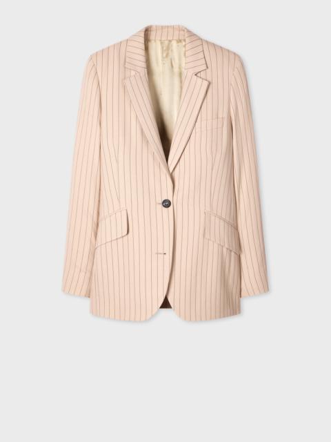 Paul Smith Women's Sand Pinstripe Blazer