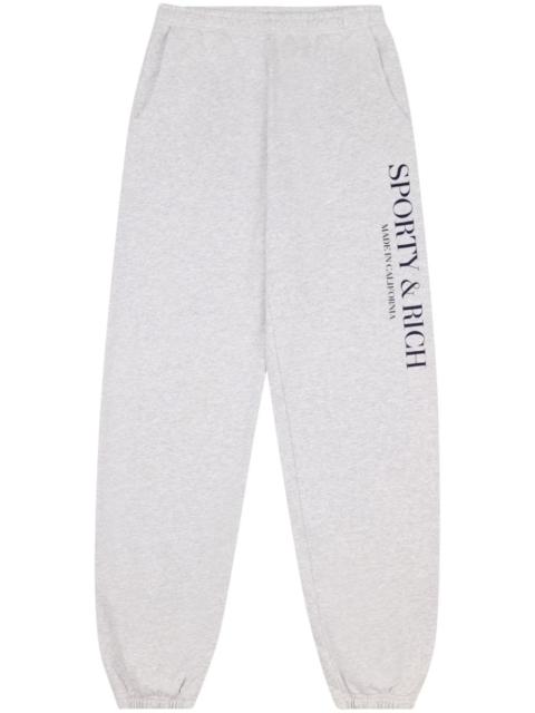 Sporty & Rich Made In California cotton track pants