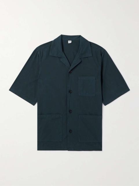 Camp-Collar Cotton-Poplin Shirt