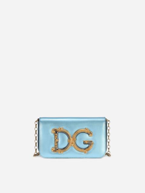 Dolce & Gabbana Nappa mordore leather DG Girls clutch