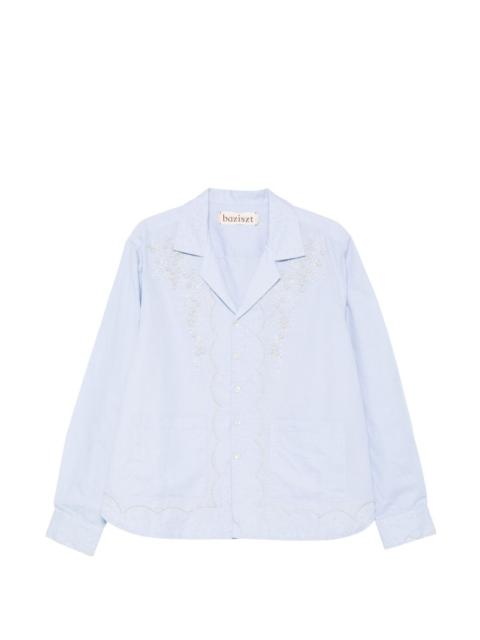 baziszt Mord floral-embroidered shirt