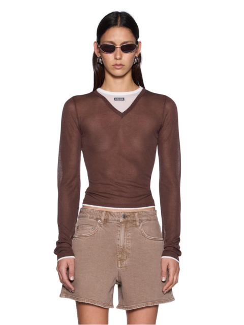 Ksubi SOTT LAYERED SIGNATURE V LS TEE CAMEL BROWN