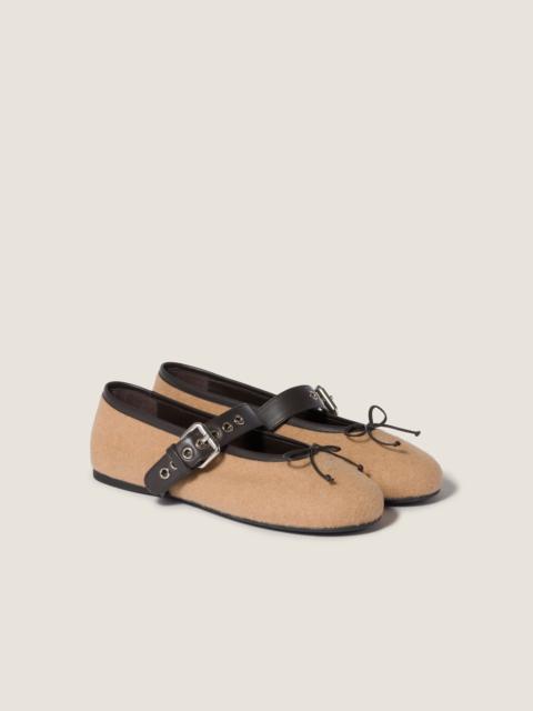 Miu Miu Wool ballerinas