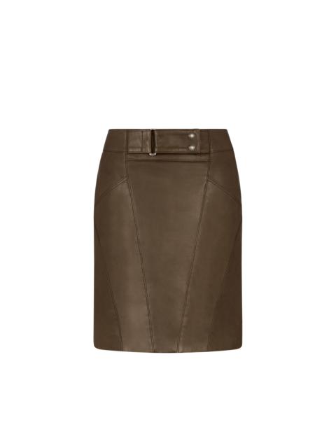 TOM FORD ABOVE THE KNEE LEATHER PENCIL SKIRT
