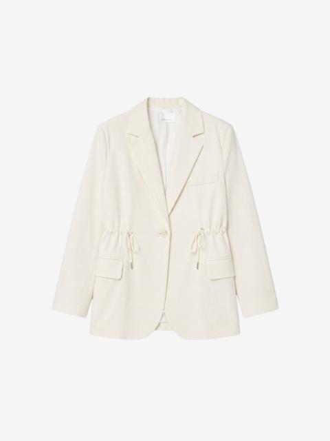 The Frankie Shop Altea Drawstring Blazer - Ivory