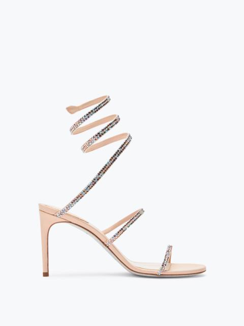 RENE CAOVILLA Cleo Pink And Multicolor Sandal 80