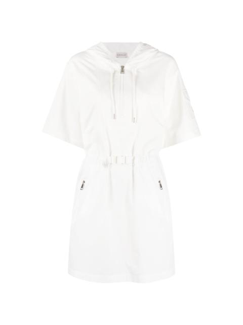 short-sleeve hooded cotton dress