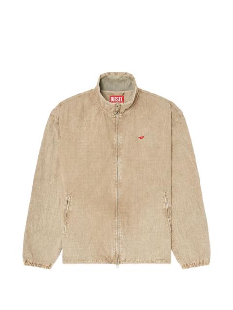 Diesel logo-detail zip-up jacket