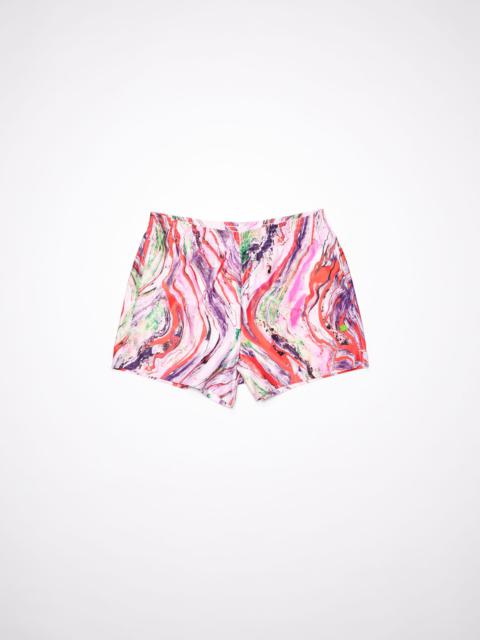 Acne Studios Marble swim shorts - Neon red