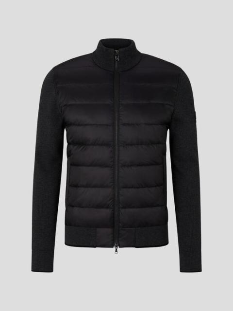 BOGNER Renee Hybrid knit jacket in Black/anthracite